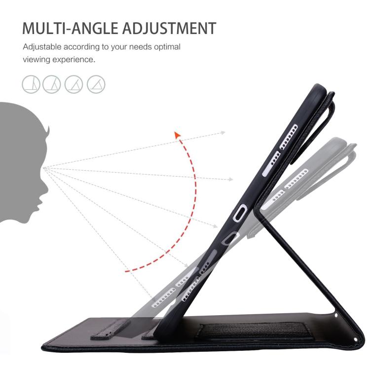 Cat Skin-feel Litchi PU Leather Smart Tablet Case - For iPad Air 13 / Mini (2024) / Mini 6 / iPad 10.2