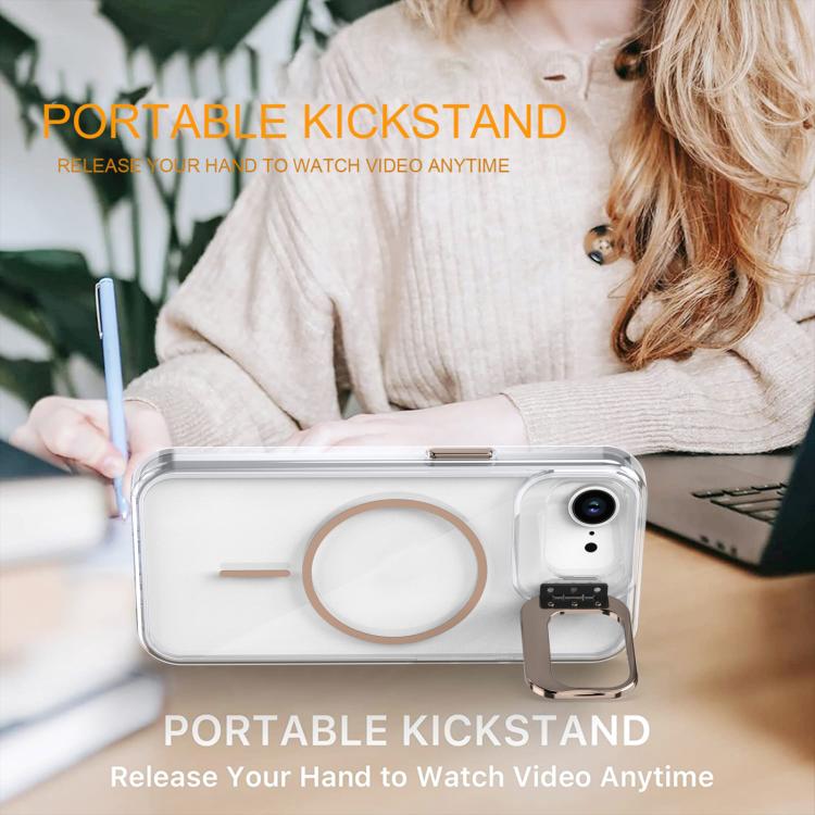 Bright Colour Clear MagSafe Lens Frame Holder Phone Case - For iPhone 16e / 16 Pro Max / 16 Pro / 16 Plus