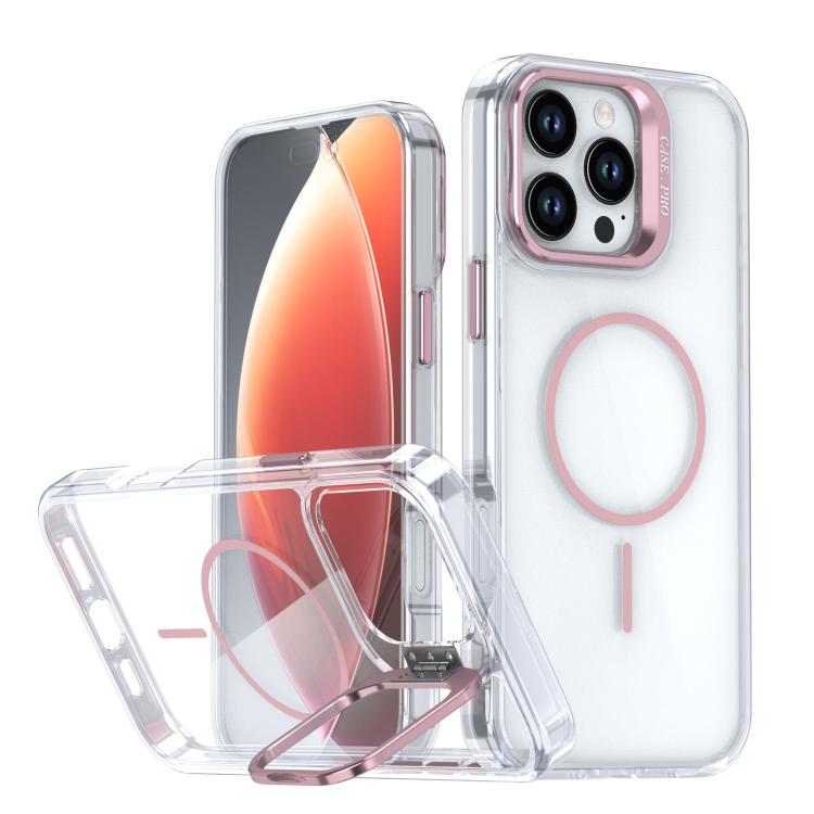 Bright Colour Clear MagSafe Lens Frame Holder Phone Case - For iPhone 16e / 16 Pro Max / 16 Pro / 16 Plus