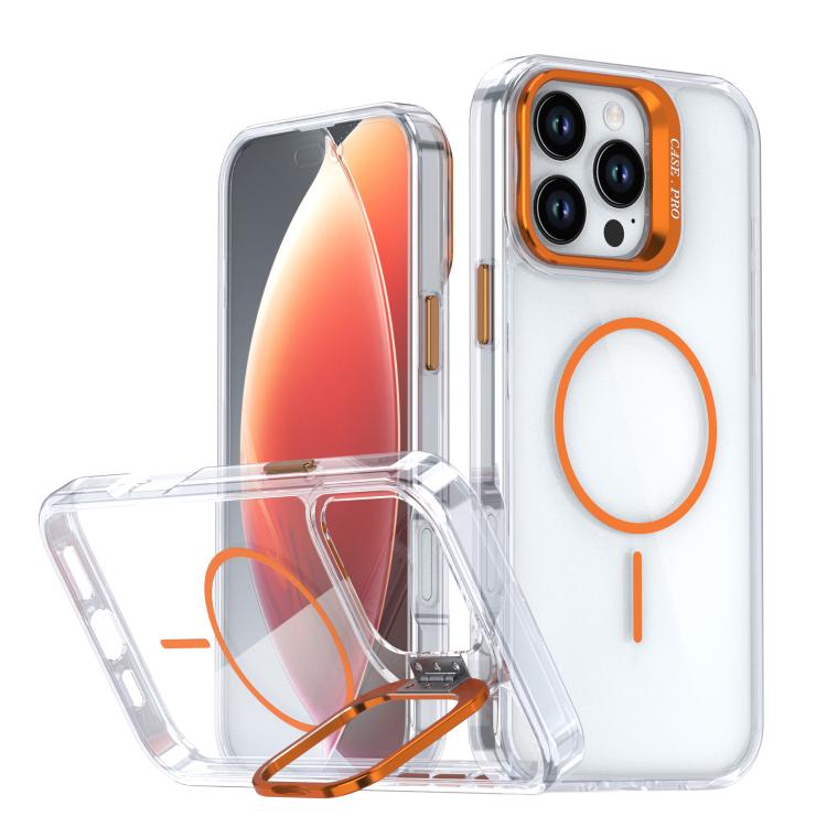 Bright Colour Clear MagSafe Lens Frame Holder Phone Case - For iPhone 16e / 16 Pro Max / 16 Pro / 16 Plus