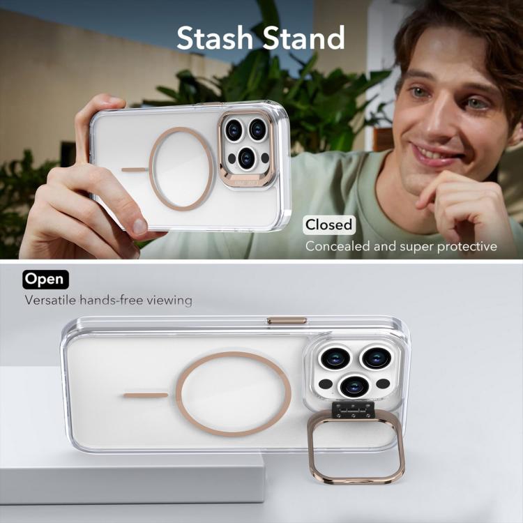 Bright Colour Clear MagSafe Lens Frame Holder Phone Case - For iPhone 14 Pro Max / 13 Pro Max / 13 Pro / 12 / 12 Pro