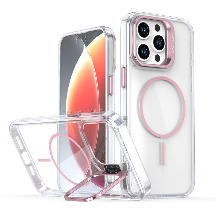 Bright Colour Clear MagSafe Lens Frame Holder Phone Case - For iPhone 14 Pro Max / 13 Pro Max / 13 Pro / 12 / 12 Pro