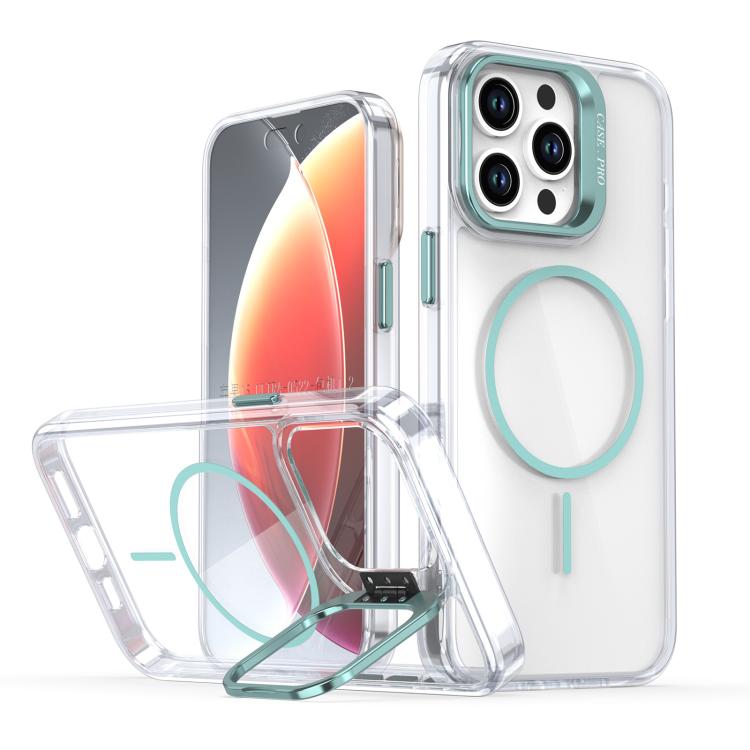 Bright Colour Clear MagSafe Lens Frame Holder Phone Case - For iPhone 14 Pro Max / 13 Pro Max / 13 Pro / 12 / 12 Pro