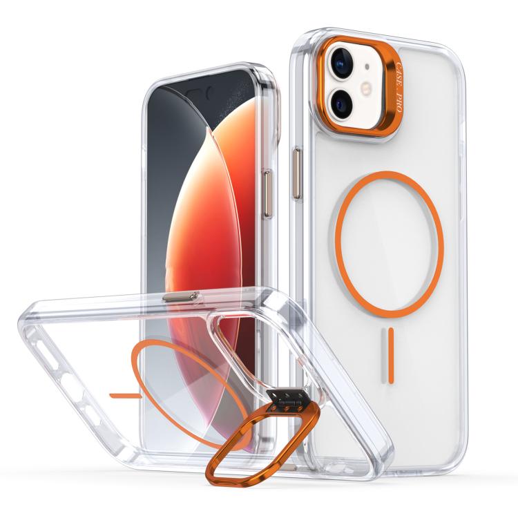 Bright Colour Clear MagSafe Lens Frame Holder Phone Case - For iPhone 14 Pro Max / 13 Pro Max / 13 Pro / 12 / 12 Pro