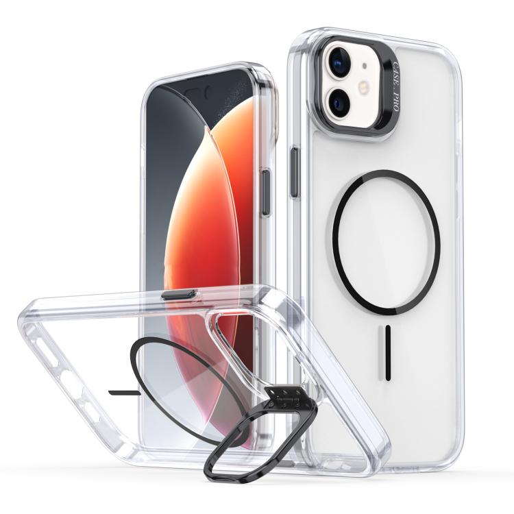 Bright Colour Clear MagSafe Lens Frame Holder Phone Case - For iPhone 14 Pro Max / 13 Pro Max / 13 Pro / 12 / 12 Pro