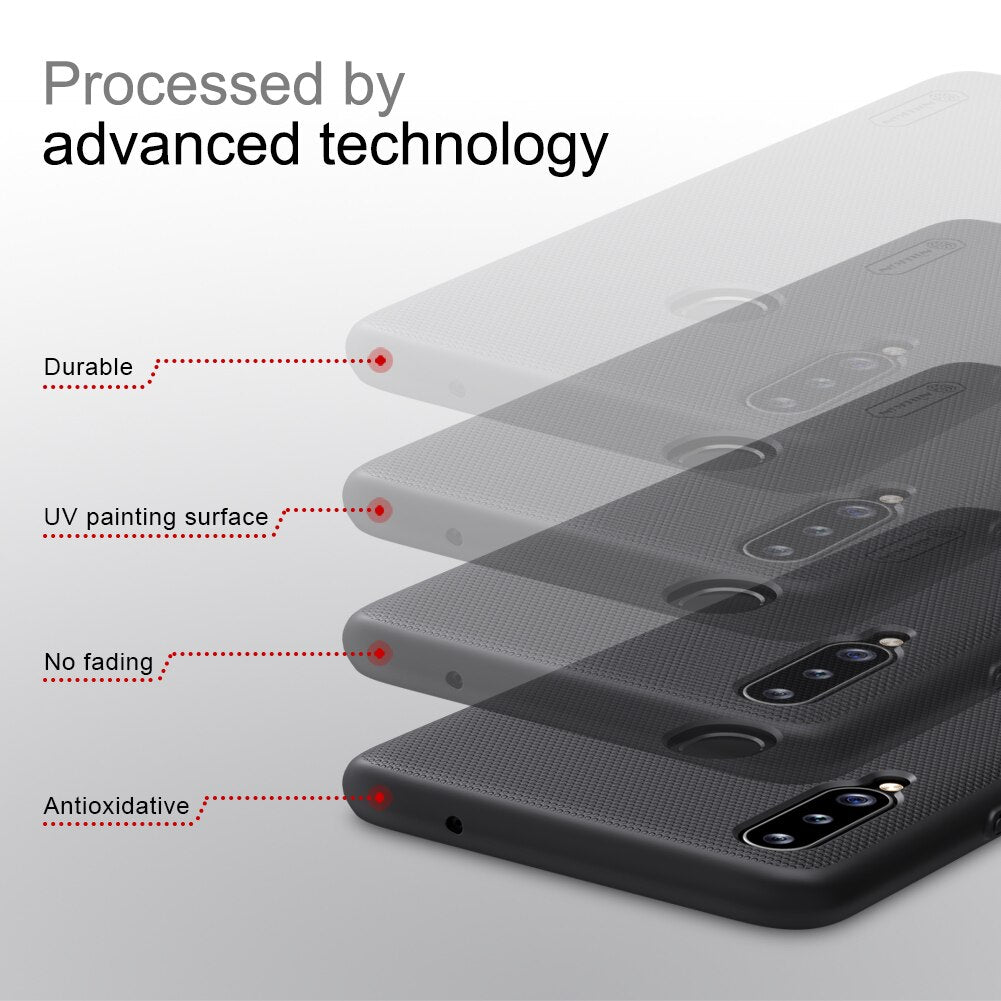 Nillkin Super Frosted Shield Hard Black Case - For Samsung Galaxy A20s - mosaccessories