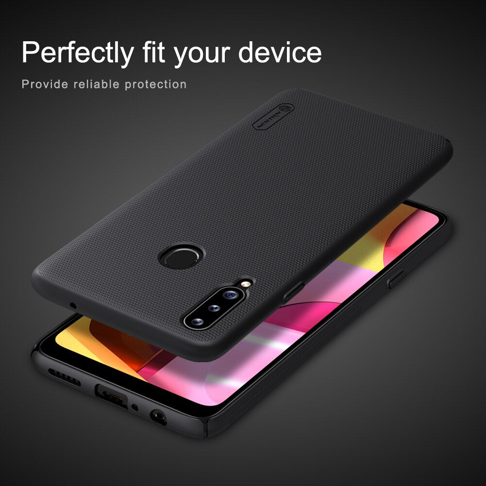Nillkin Super Frosted Shield Hard Black Case - For Samsung Galaxy A20s - mosaccessories