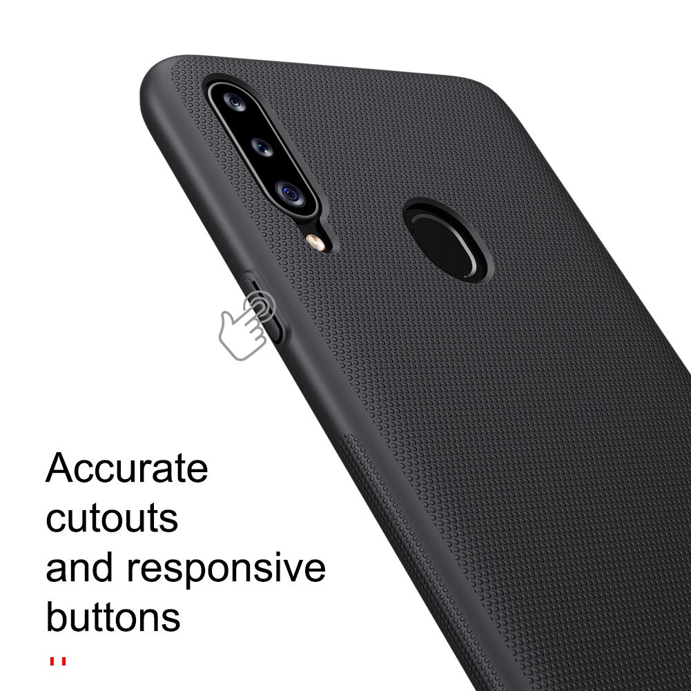 Nillkin Super Frosted Shield Hard Black Case - For Samsung Galaxy A20s - mosaccessories