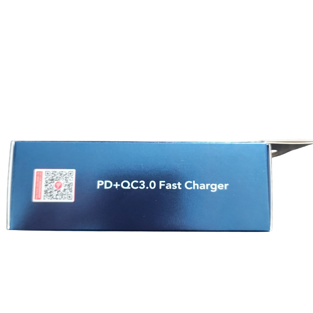 GK Telecom USB-C & USB QC 3.0 2 Port 20W Fast Charger Power Adapter Mains UK Plug