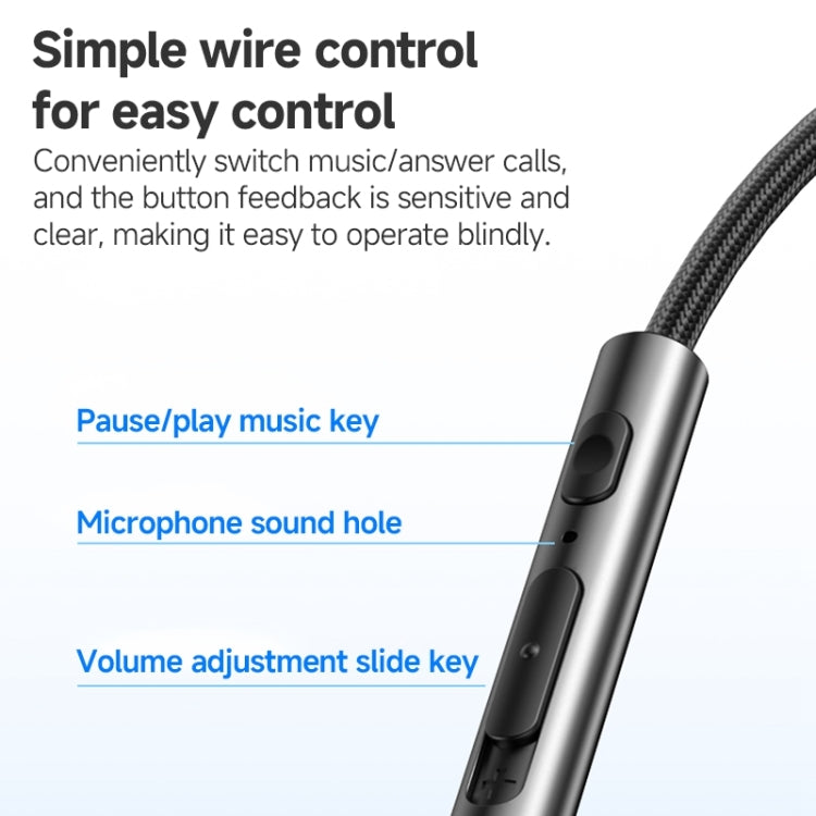 Yesido YH47 3.5mm Metal Line-Control In-Ear Wired Earphones