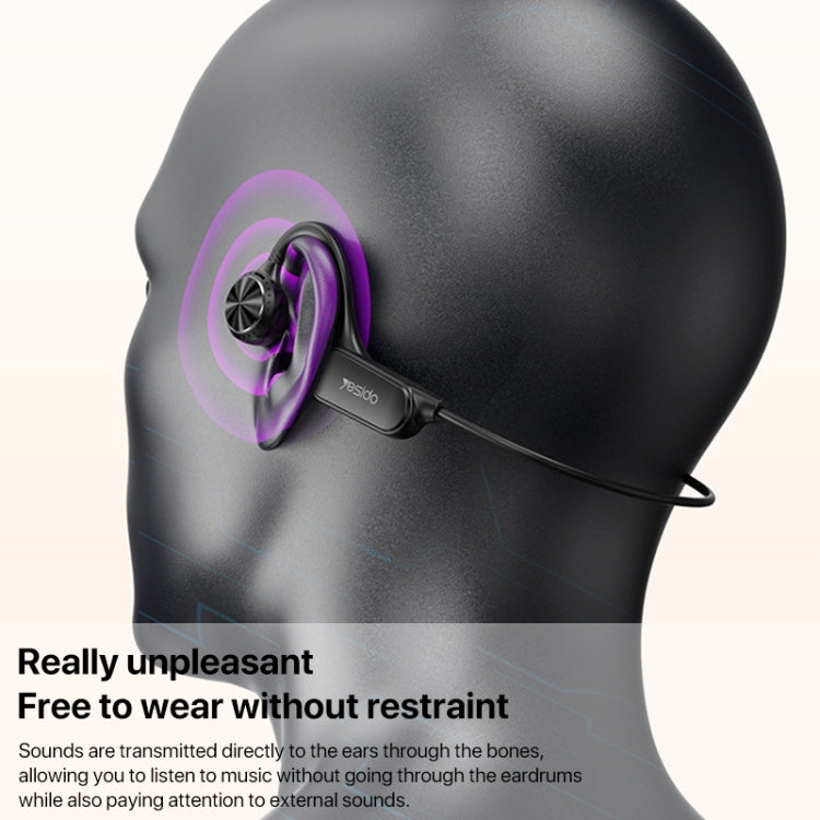 Yesido YSP12 Bone Conduction Bluetooth Wireless Neckband Earphone - MosAccessories.co.uk