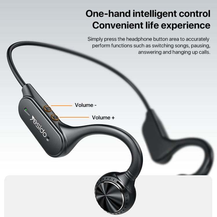 Yesido YSP12 Bone Conduction Bluetooth Wireless Neckband Earphone - MosAccessories.co.uk