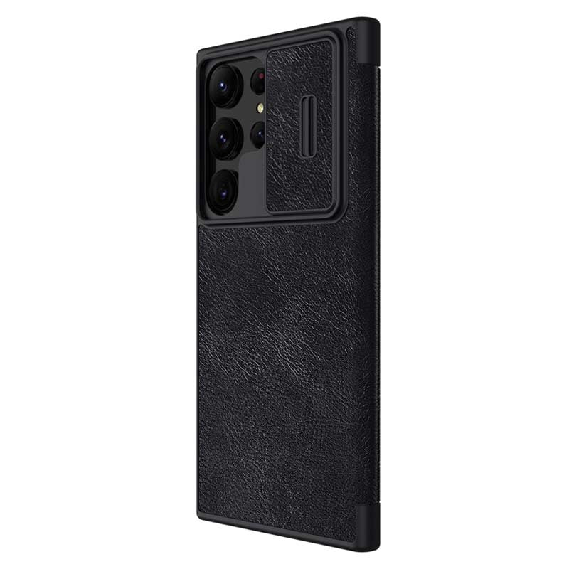 Nillkin Qin Pro Series Leather Flip Case - For Samsung Galaxy S23 Ultra - mosaccessories