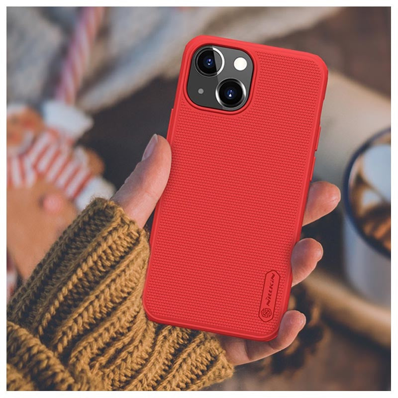 Nillkin Super Frosted Shield Pro PC + TPU Red Case - For iPhone 13 Mini - mosaccessories