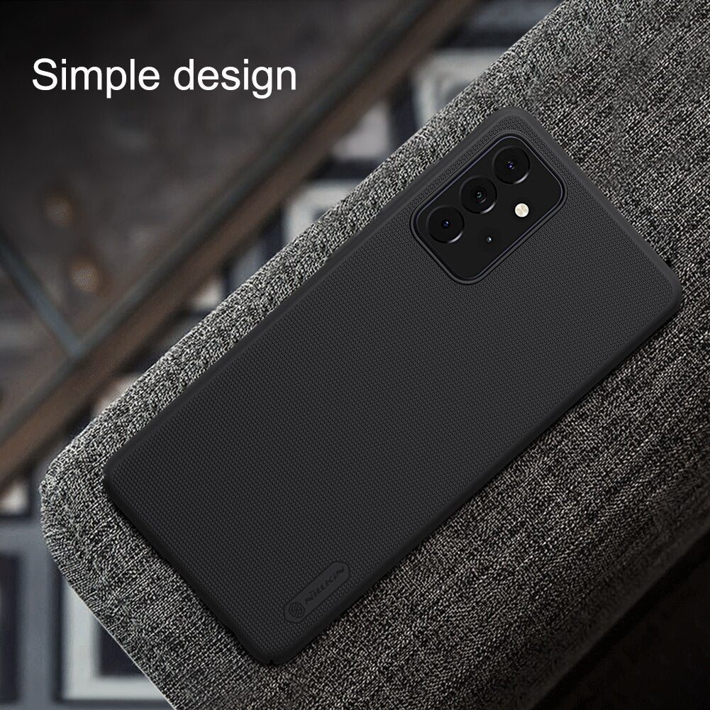Nillkin Super Frosted Shield Hard Black Case - For Samsung Galaxy A72 4G/5G - mosaccessories
