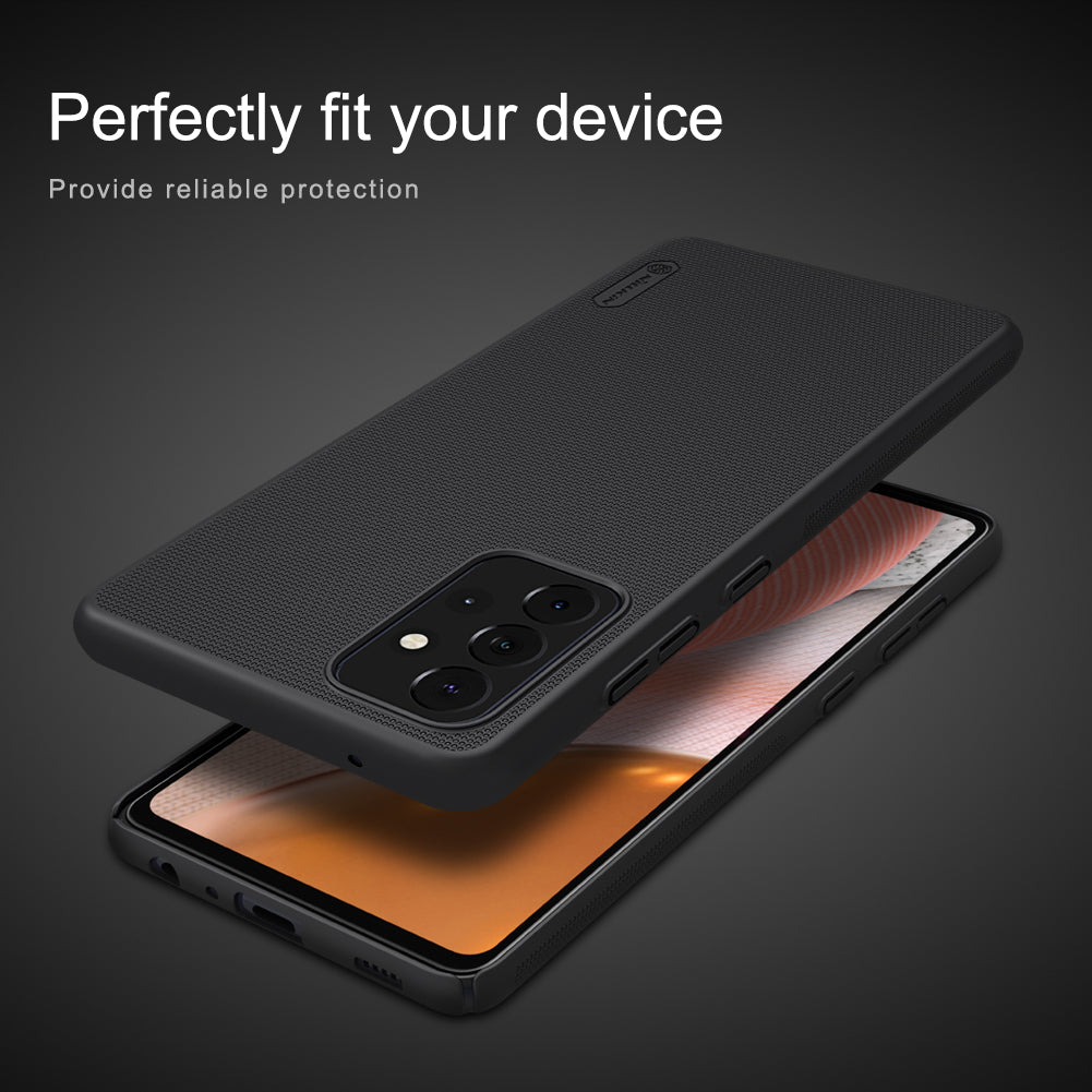 Nillkin Super Frosted Shield Hard Black Case - For Samsung Galaxy A72 4G/5G - mosaccessories