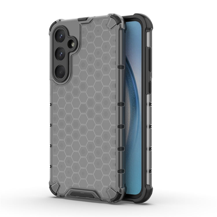 Honeycomb Shockproof PC + TPU Black Phone Case - For Samsung Galaxy A55 - MosAccessories.co.uk