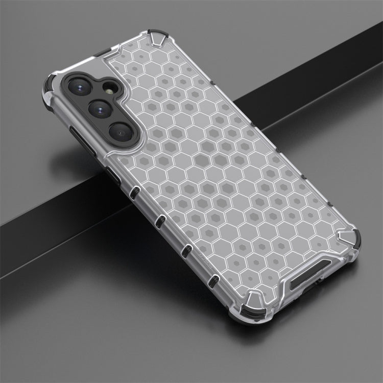 Honeycomb Shockproof PC + TPU Clear Phone Case - For Samsung Galaxy A55 - MosAccessories.co.uk