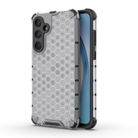 Honeycomb Shockproof PC + TPU Clear Phone Case - For Samsung Galaxy A55 - MosAccessories.co.uk