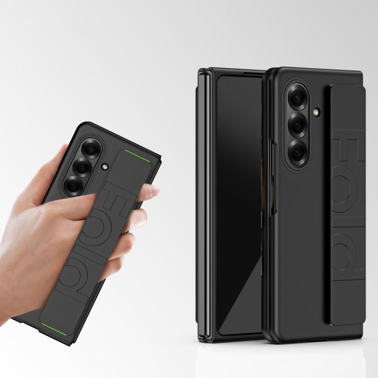 Elastic Wrist Grip Back Cover Phone Case - For Samsung Galaxy Z Fold7 / Fold6
