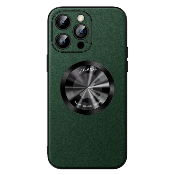 Sulada Zhenpi Series Leather MagSafe Magnetic Phone Case - For iPhone 14 Pro Max - mosaccessories