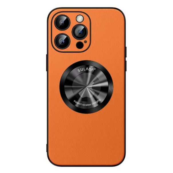 Sulada Zhenpi Series Leather MagSafe Magnetic Phone Case - For iPhone 14 Pro Max - mosaccessories