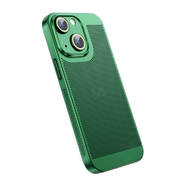 Ice Sense Heat Dissipation Electroplating PC Phone Case - For iPhone 13 - mosaccessories