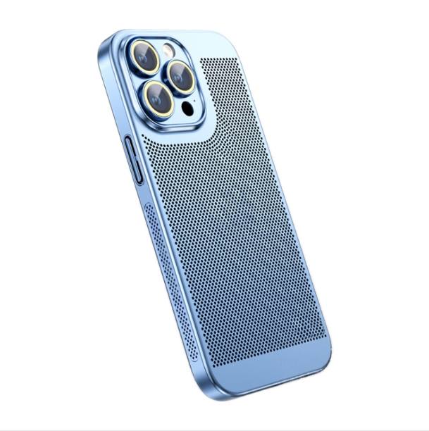 Ice Sense Heat Dissipation Electroplating PC Phone Case - For iPhone 13 Pro Max - mosaccessories