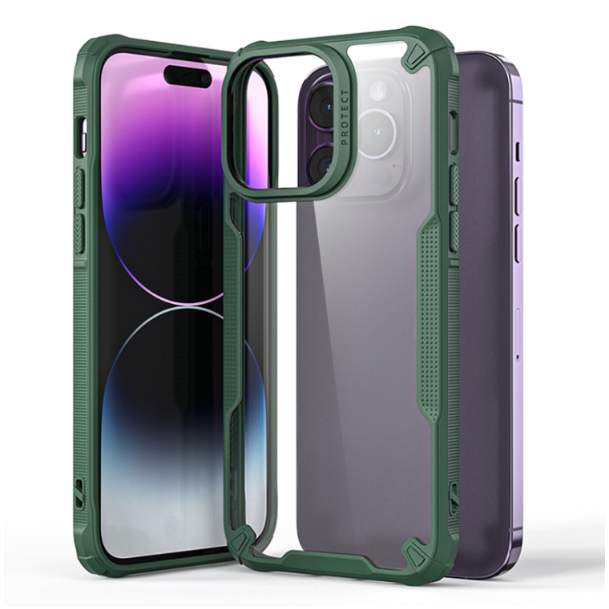 Four-corner Glossy Shockproof Phone Case - For iPhone 14 Pro - mosaccessories
