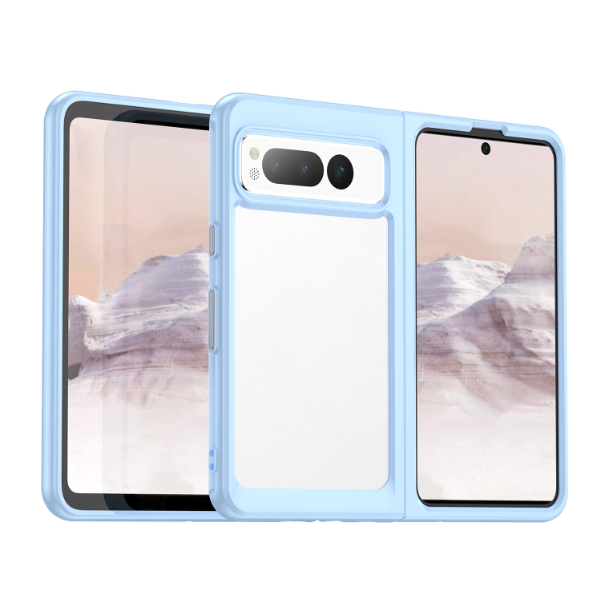 Colourful Series Acrylic + TPU Phone Case - For Google Pixel Fold at MosAccessories