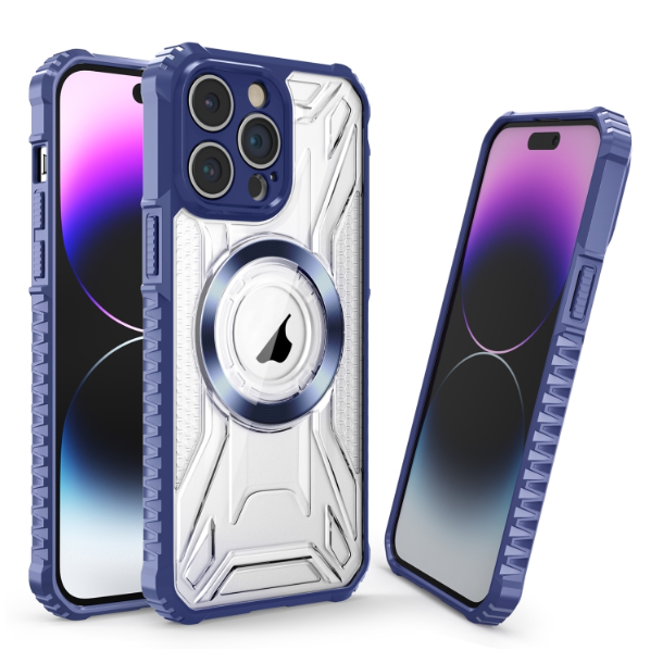 CD Texture MagSafe Sapphire Phone Case - For iPhone 15 Pro Max - MosAccessories