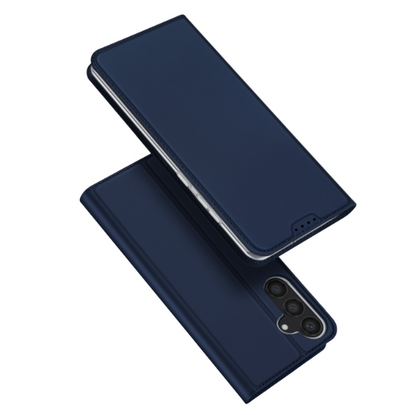 Dux Ducis Skin Pro Series Flip Leather Blue Phone Case - For Samsung Galaxy S24 / S24+ - MosAccessories.co.uk