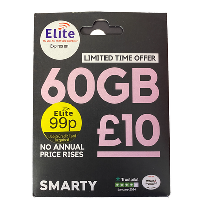 Smarty Pay As You Go Sim Card - mosaccessories.co.uk