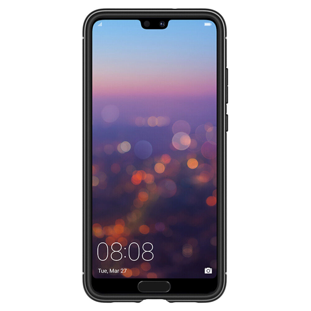 Spigen Rugged Armor Matte Black Case - For Huawei P20 Pro - mosaccessories