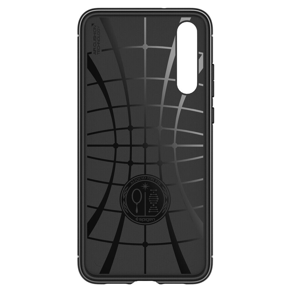 Spigen Rugged Armor Matte Black Case - For Huawei P20 Pro - mosaccessories