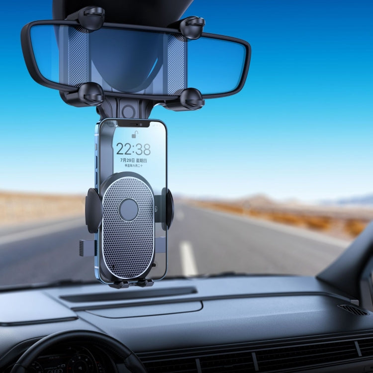 Snap-on Rear view Mirror Car Phone Holder - MosAccessories.co.uk
