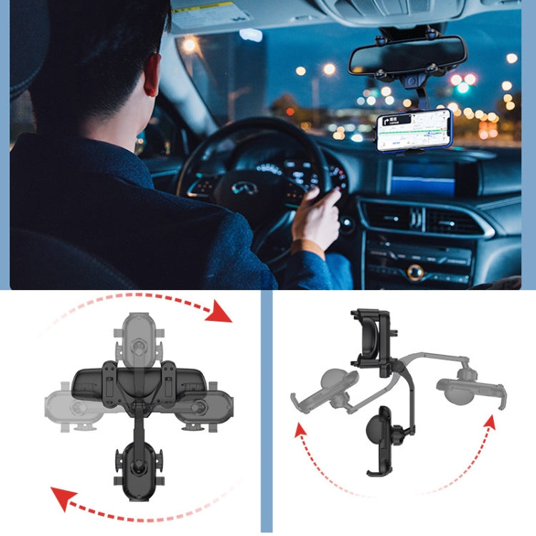 Snap-on Rear view Mirror Car Phone Holder - MosAccessories.co.uk