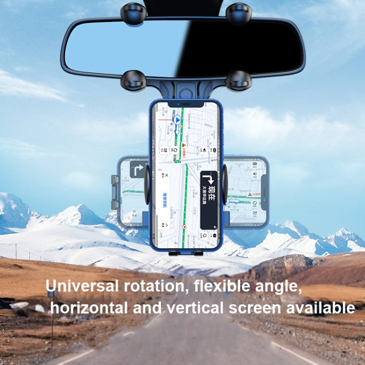 Snap-on Rear view Mirror Car Phone Holder - MosAccessories.co.uk