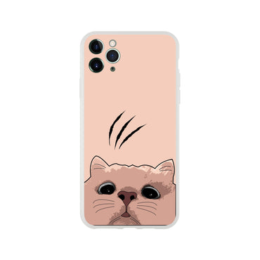 Cat Staring Up Flexi Case Cover - For iPhone