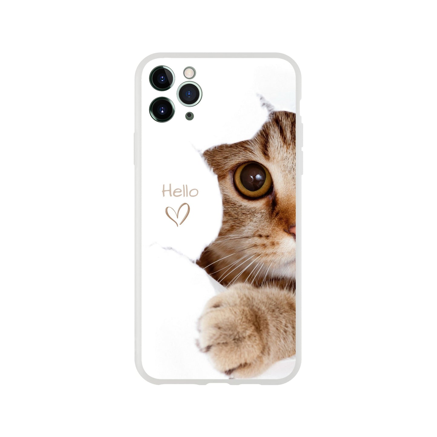 Hello Kitten Flexi Case Cover - For iPhone 14 / 13 / 12 / 11 / X / 8 / 7 Series
