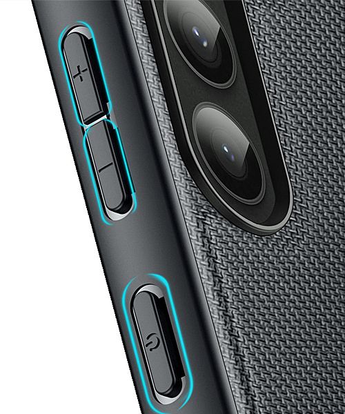 Dux Ducis Fino Series PU + TPU Black Case - For Samsung Galaxy S23 - mosaccessories