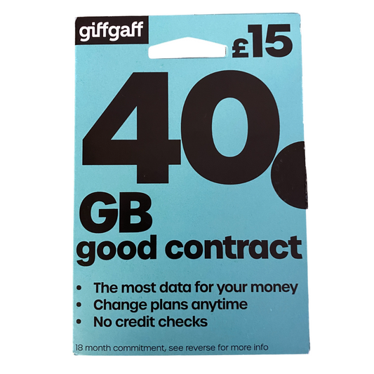 giffgaff 18 Month Good Contract Sim - £15 - MosAccessories.co.uk