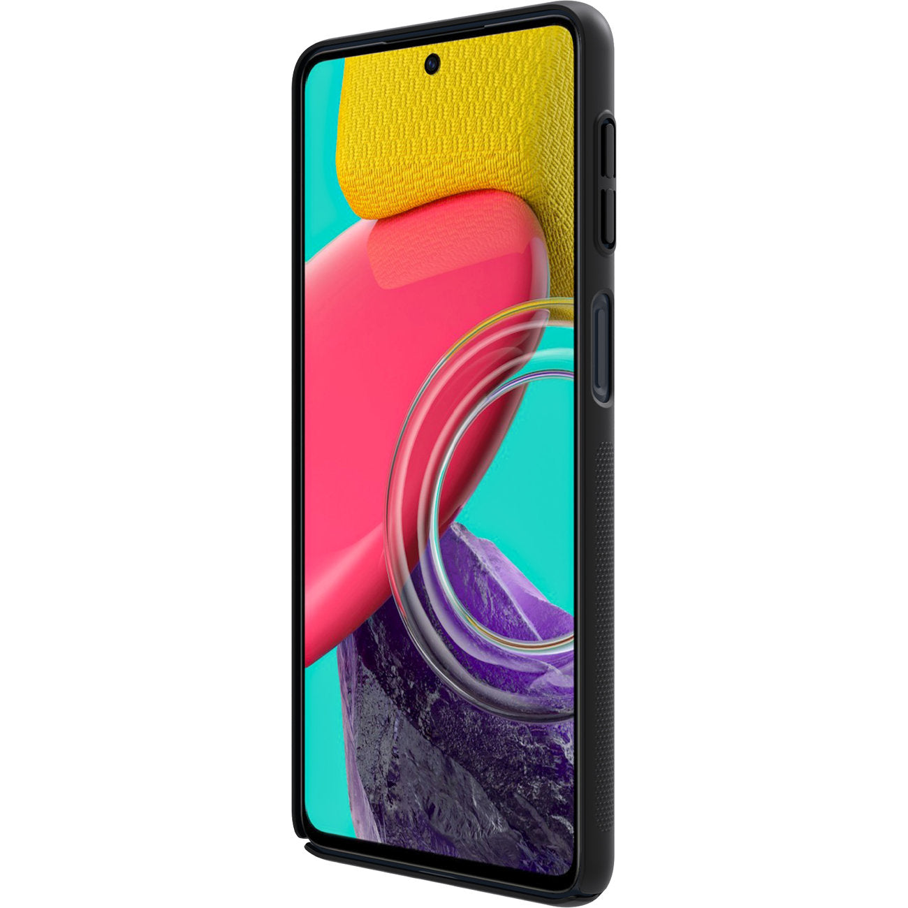 Nillkin Super Frosted Shield Hard Black Case - For Samsung Galaxy M53 - mosaccessories