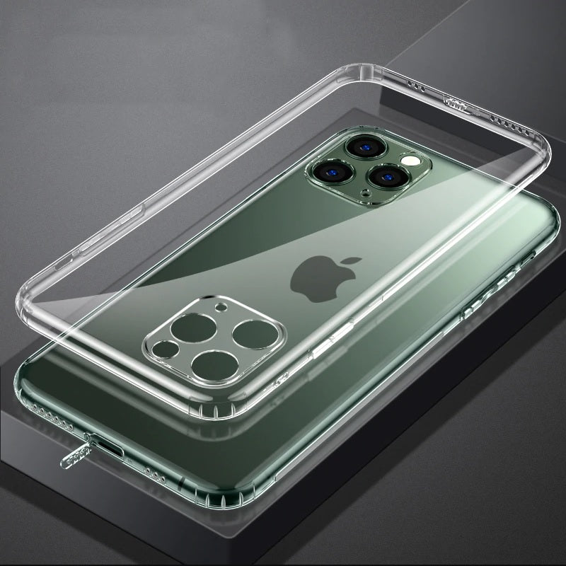 Soft TPU Clear Case with Dust Plug - For iPhone 15 Pro Max