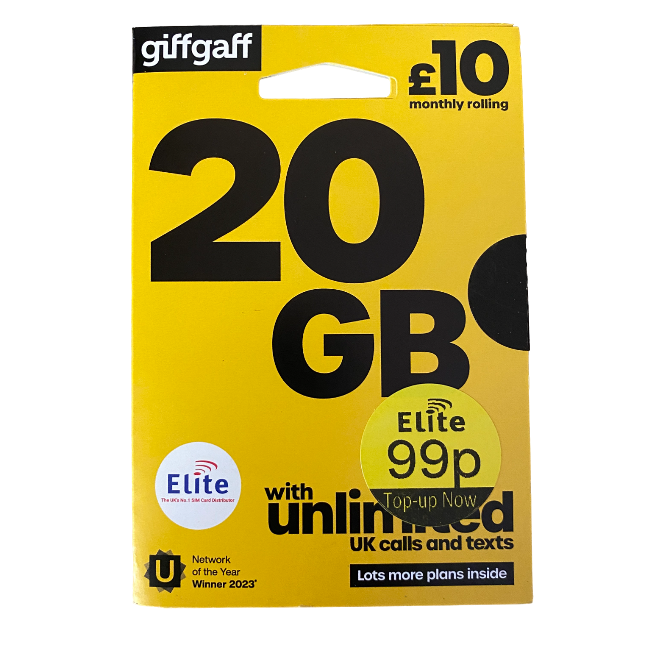 giffgaff Pay As You Go Sim Card - £10 - MosAccessories.co.uk