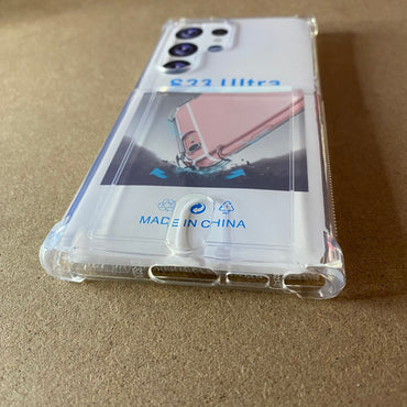 Soft TPU Clear Case With Card Slot - For Samsung S23 Ultra at MosAccessories.co.uk