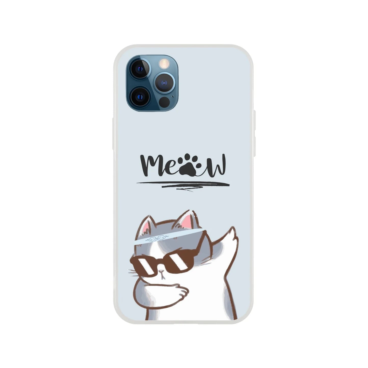 Meow Cat Dab Flexi Case Cover - For iPhone