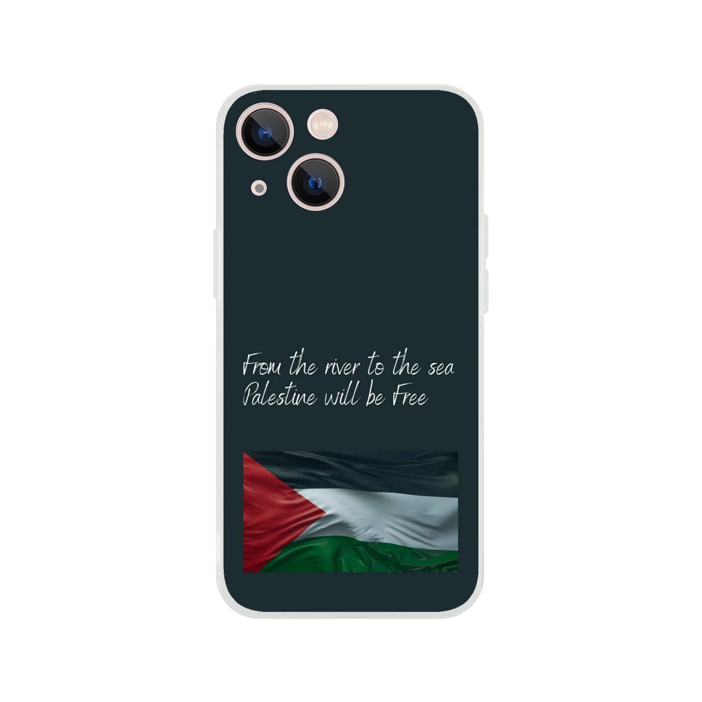 From the river to the sea Palestine will be Free Flexi Case Cover - For iPhone 15 / 14 / 13 / 12 / 11 / X / 8 / 7 Series