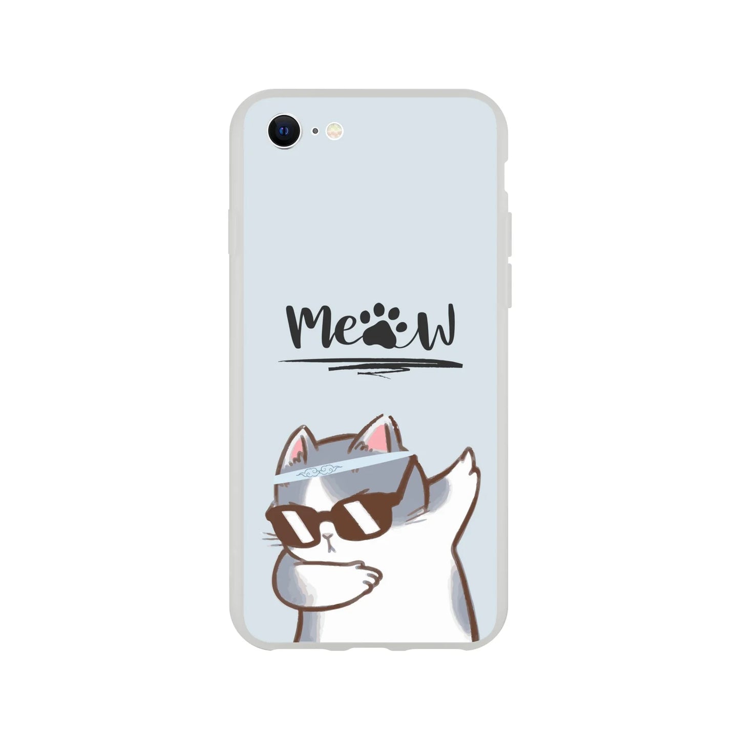 Meow Cat Dab Flexi Case Cover - For iPhone