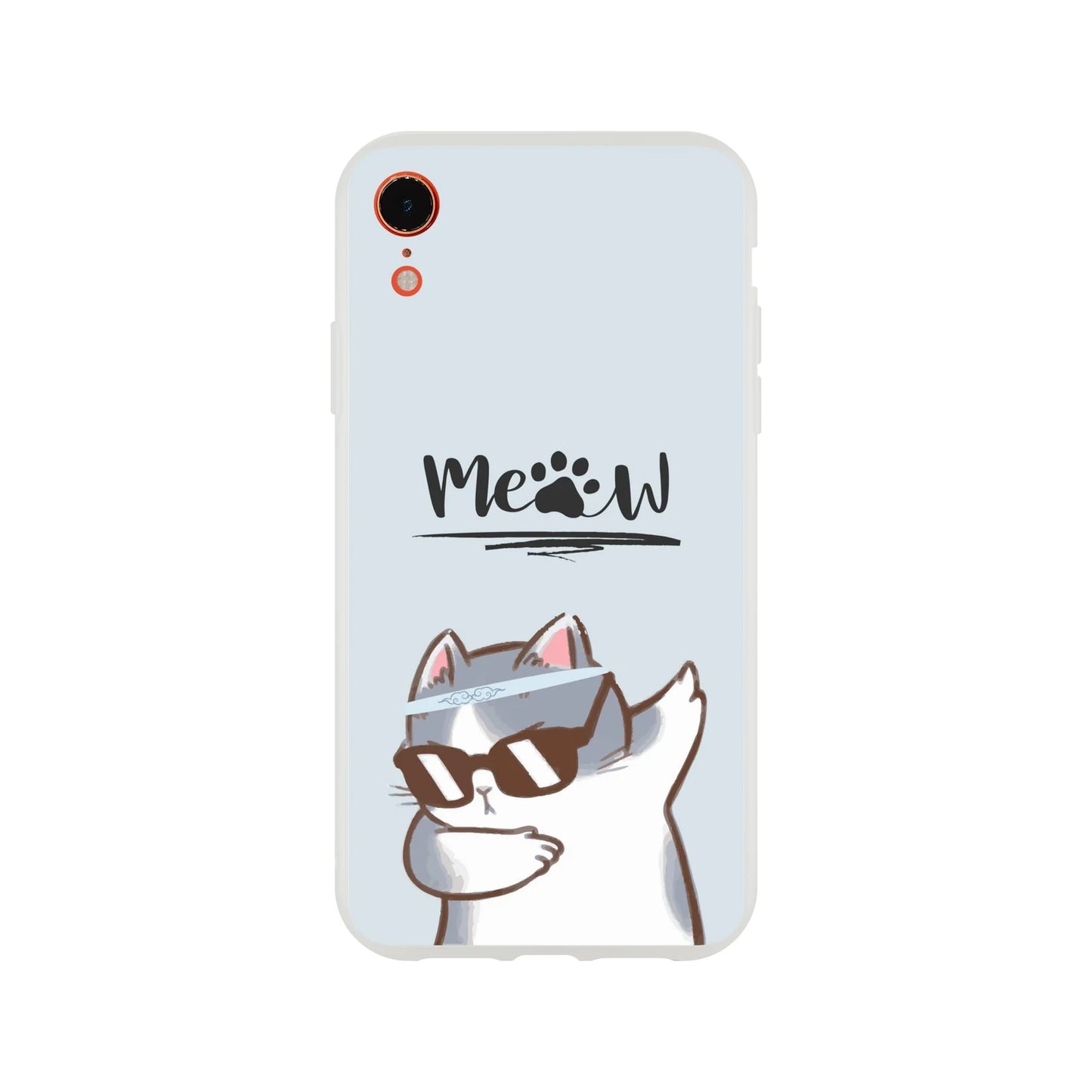 Meow Cat Dab Flexi Case Cover - For iPhone 15 / 14 / 13 / 12 / 11 / X / 8 / 7 Series